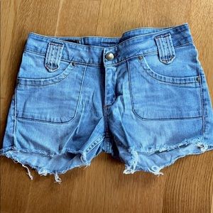 Vintage Lee cut off denim shorts